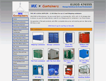 Tablet Screenshot of mk-containers.co.uk
